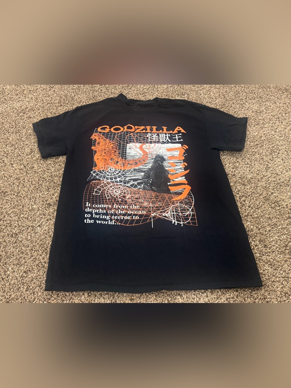GODZILLA T SHIRT SIZE MEDIUM